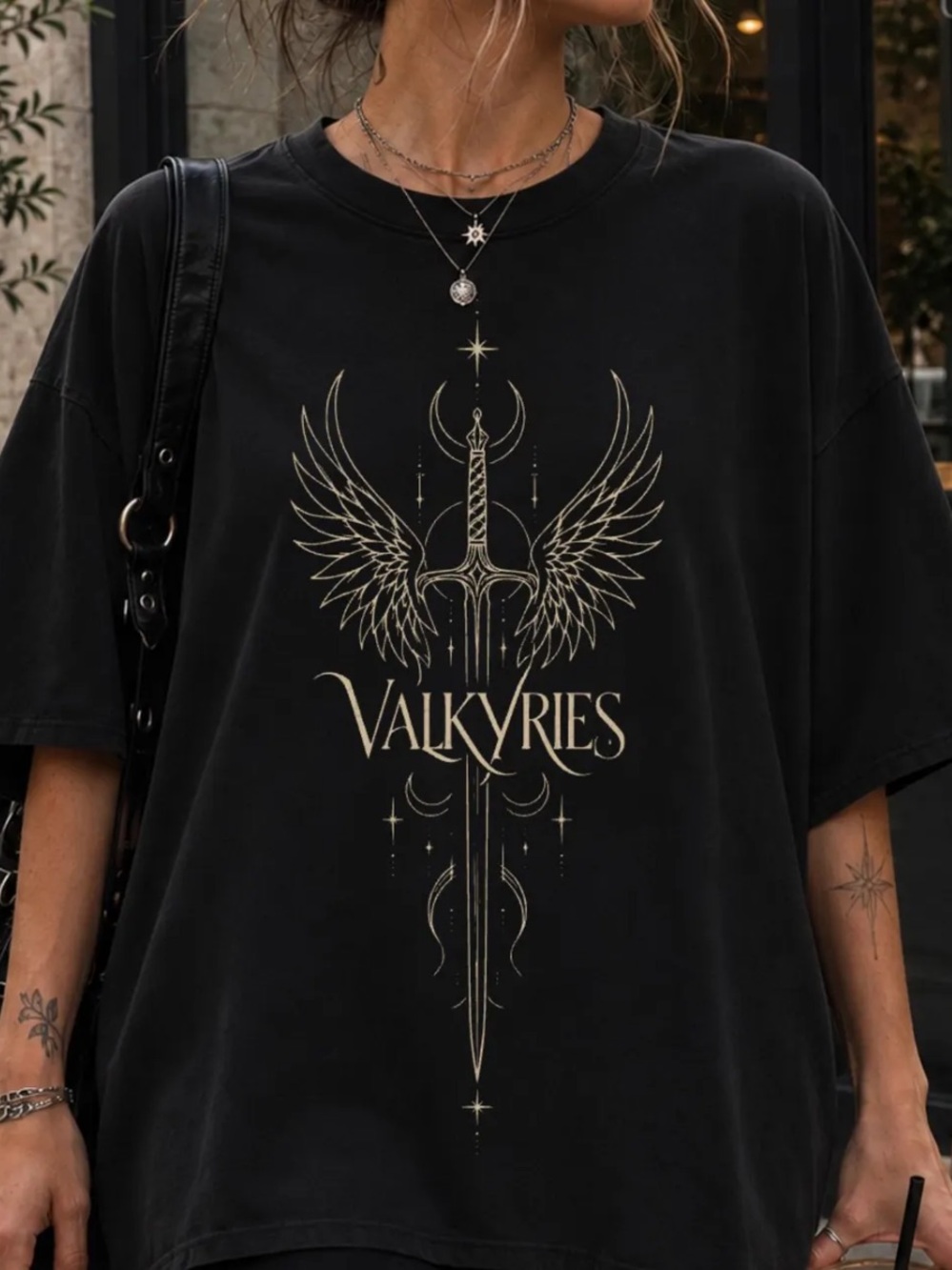 Valkyries Graphic Tee - Black